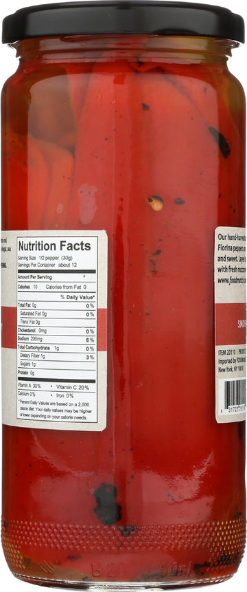 Divina Roasted Sweet Red Peppers, Vegan, 13 Ounces (Pack Of 6)