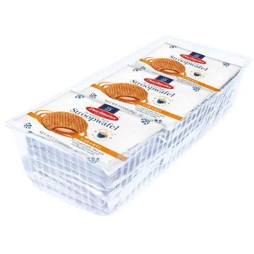 Daelmans Stroopwafel Caramel - Original Dutch Waffle Cookies, Individually Wrapped, 24 Count (Pack of 2)