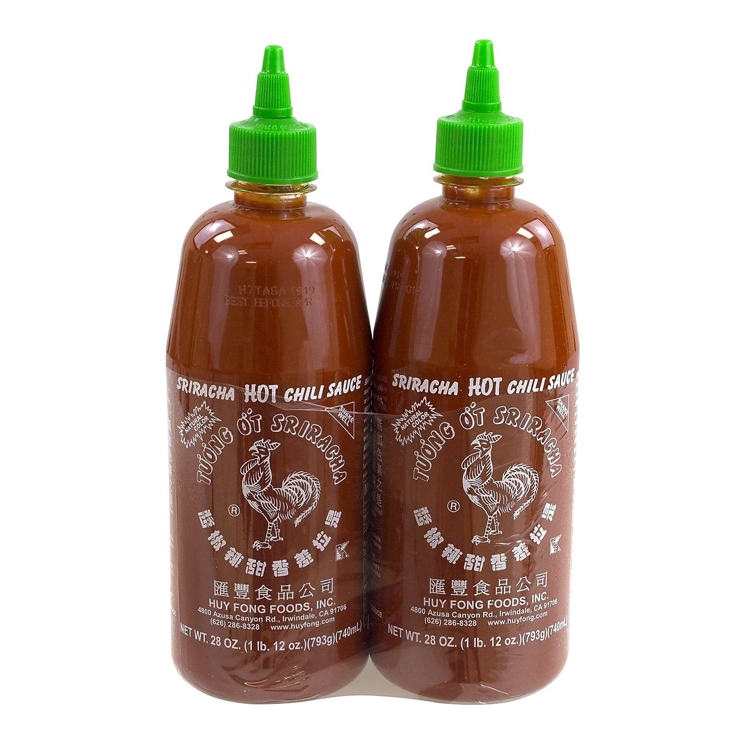Huy Fong Sriracha Hot Chili Sauce Pack Of 2 (28 Oz)