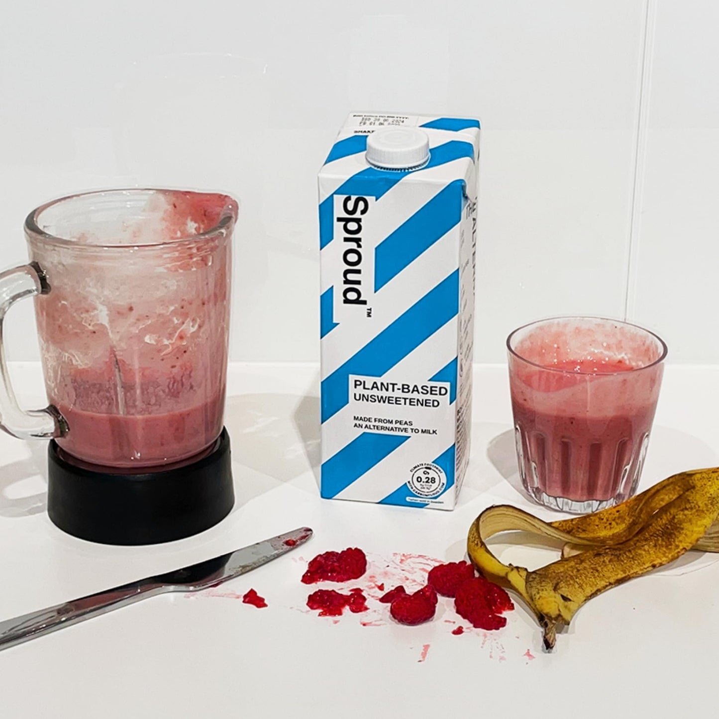 SPROUD Dairy Free Milk UNSWEETENED Flavor, Vegan Milk with Plant-Based Pea Protein, Shelf Stable Non-GMO, 1 Liter (Pack of 6)