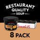 Campbell'S Slow Kettle Style Roasted Chicken Noodle Soup With White Meat Chicken, 15.5 Oz. Tub (Case Of 8)