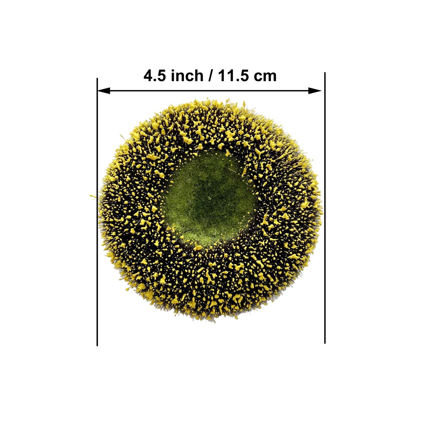 Pack Of 5 Large Foam Disc Florets Of Sunflower Center 4.5 Diameter For Diy Flower Deco Mesh Wreath
