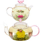 Teabloom Rose Flowering Tea – 12 Hand Tied Blooming Tea Flowers – 36 Steeps, Makes 250 Cups – Romantic Rose Tea Gift Set For Tea Lovers
