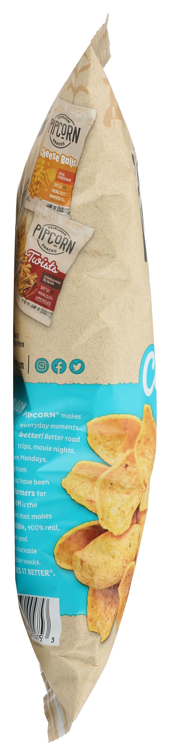 Pipsnacks Little Dipper Corn Chips Sea Salt, 925 Oz