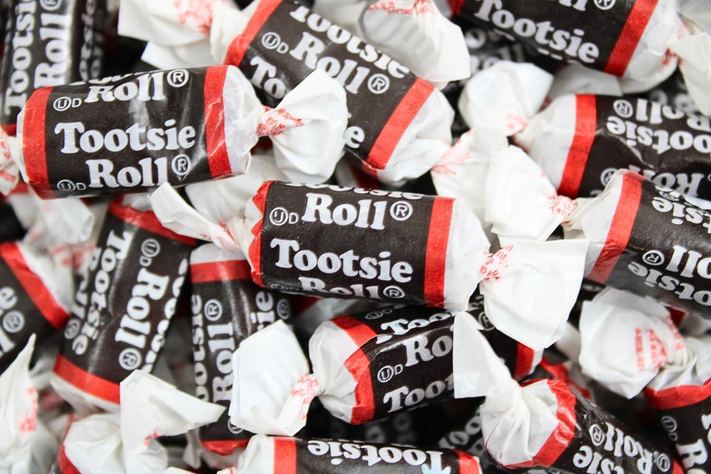 Chocolate Mini Tootsie Rolls - Bulk Tootsie Rolls Candy, Individually Wrapped Mini Bites Midgees, by Queen City Candy Cave (5 Po