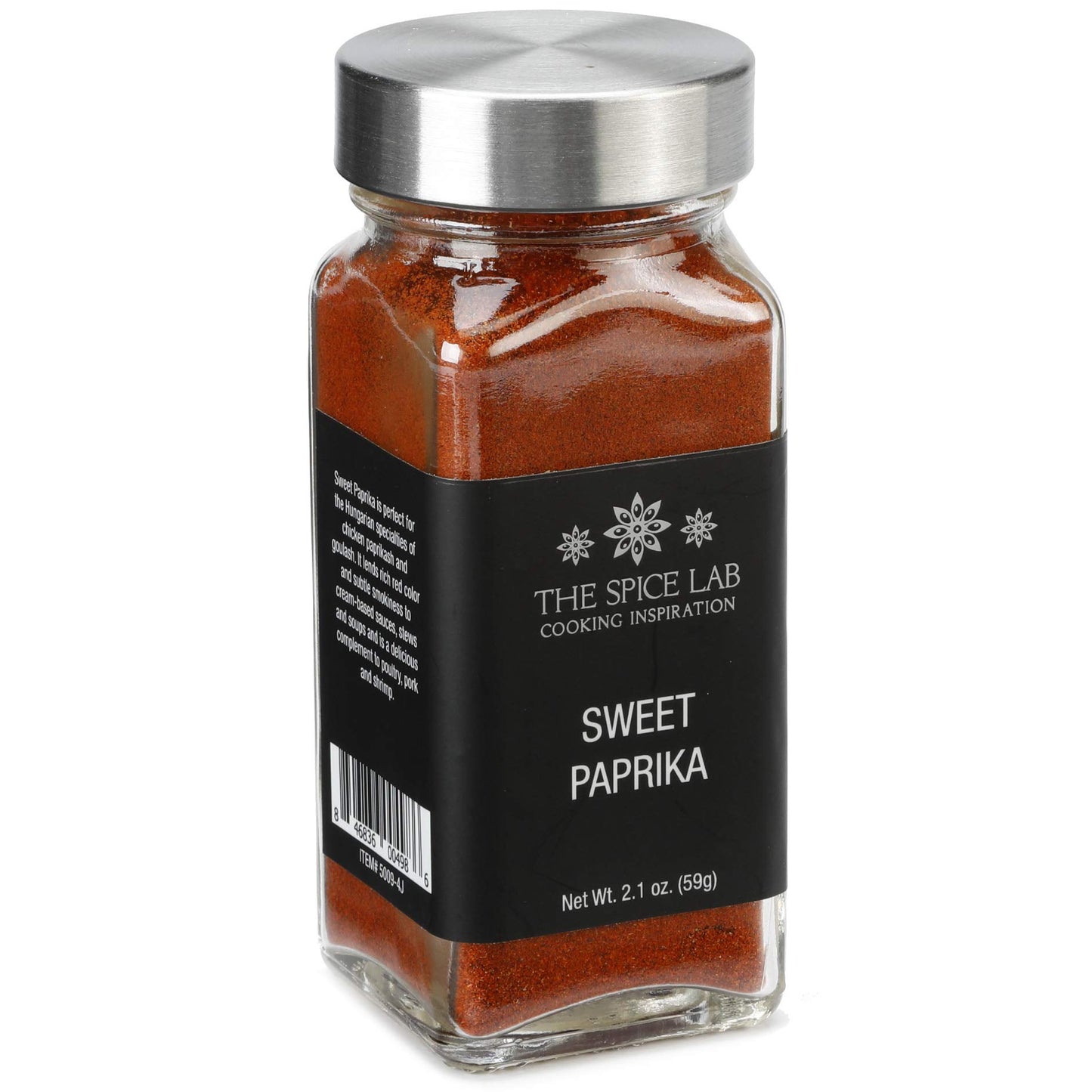 The Spice Lab Sweet Paprika Powder, ASTA 120+, 2.1 oz, Vegan, Kosher, Non-GMO, Gluten-Free, Rich in Antioxidants, Red