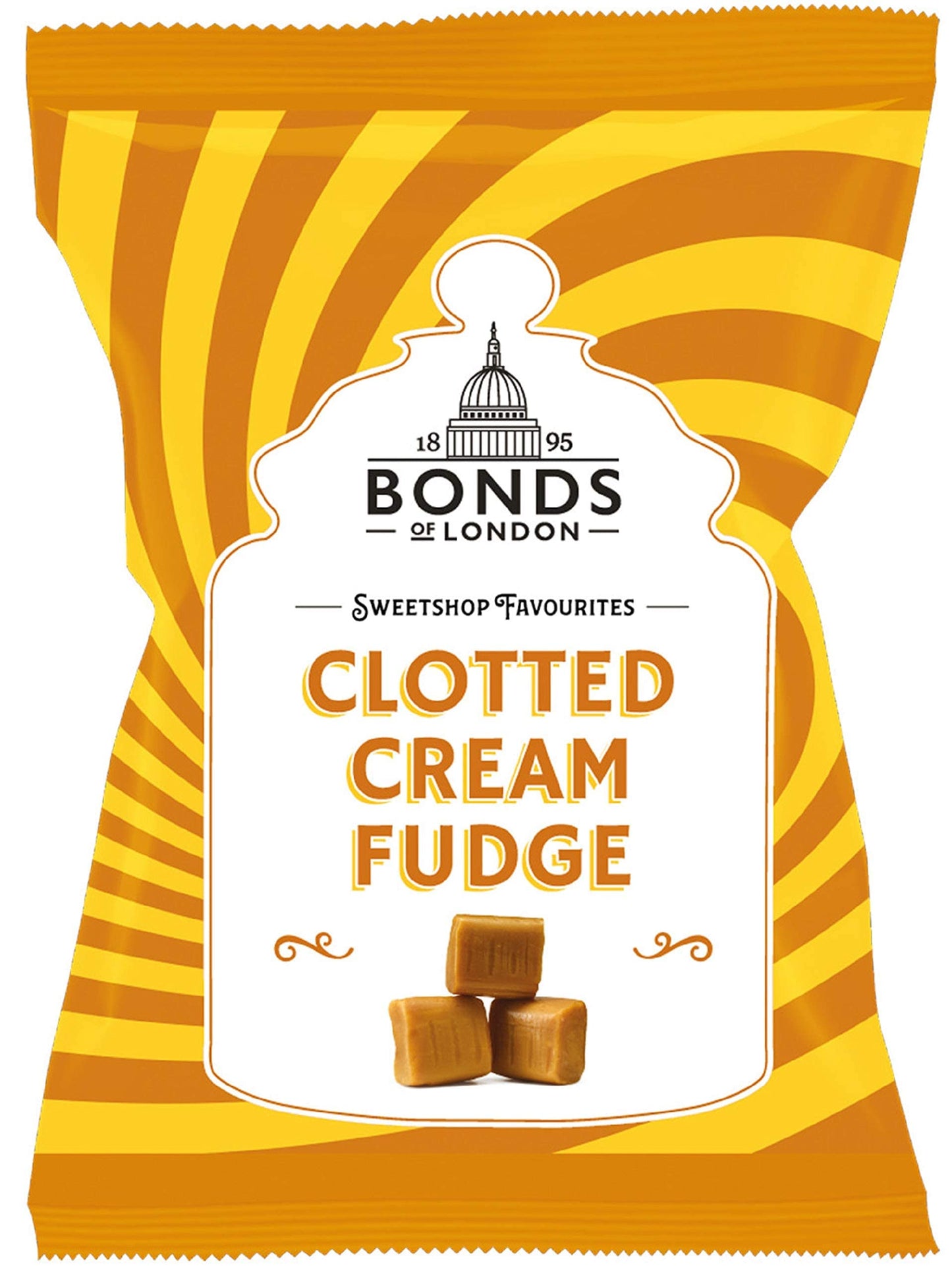 Bonds of London Clotted Cream Fudge Bag - Vanilla Flavored British Fudge Candy