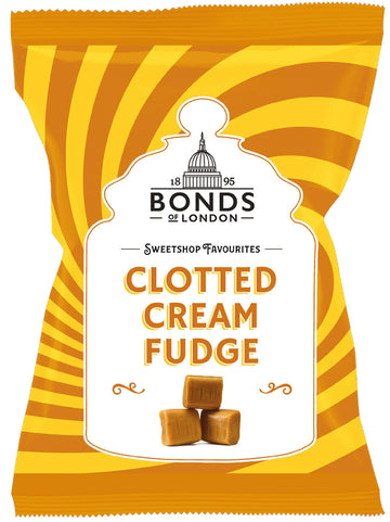 Bonds of London Clotted Cream Fudge Bag - Vanilla Flavored British Fudge Candy