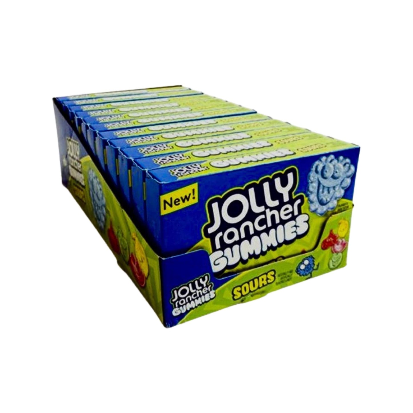 JOLLY RANCHER Gummies Sours Assorted Fruit Flavored Candy Boxes, 3.5 oz (11 Count)