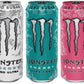 Monster Mix Energy Ultra Variety Pack, Zero Ultra, Fiesta & Rosa, 384 Fl Oz (24 Pack)