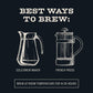 Bizzy Cold Brew Coffee Decaf Blend Coarse Ground 100% Arabica 16 Ounce White