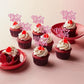 36 Pcs Mr & Mrs Cupcake Toppers With Love Heart Wedding Engagement Cupcake Picks For Bridal Shower Engagement Theme Party Cake D