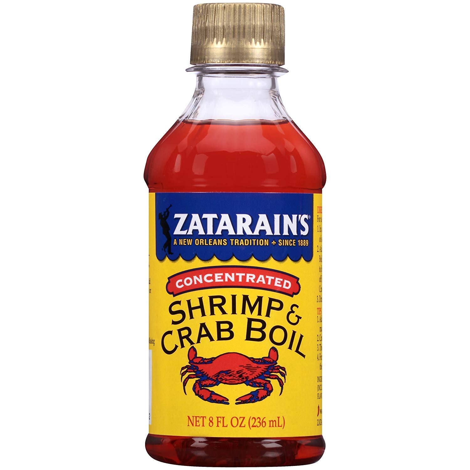 Zatarain's Concentrated Shrimp & Crab Boil, 8 fl oz (Pack of 12)