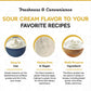 Fanale Premium Sour Cream Mix Bubble Tea Flavoring Powder | Perfect For Baking, Smoothies, Desserts And Drinks | Instant Flavori