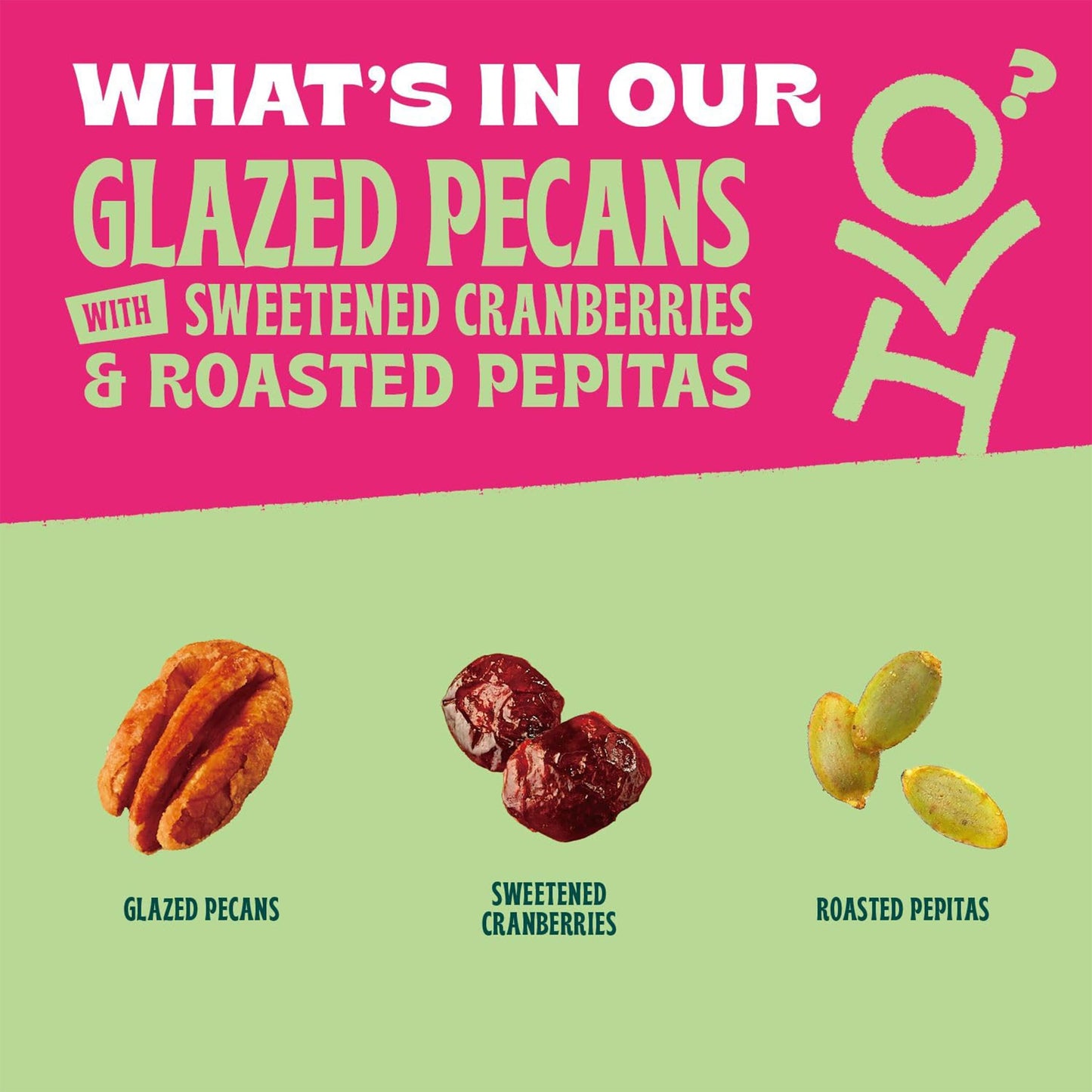 Orchard Valley Harvest Salad Toppers Glazed Pecans with Sweetened Cranberries & Roasted Pepitas, 0.85 oz (Pack of 7) Resealable