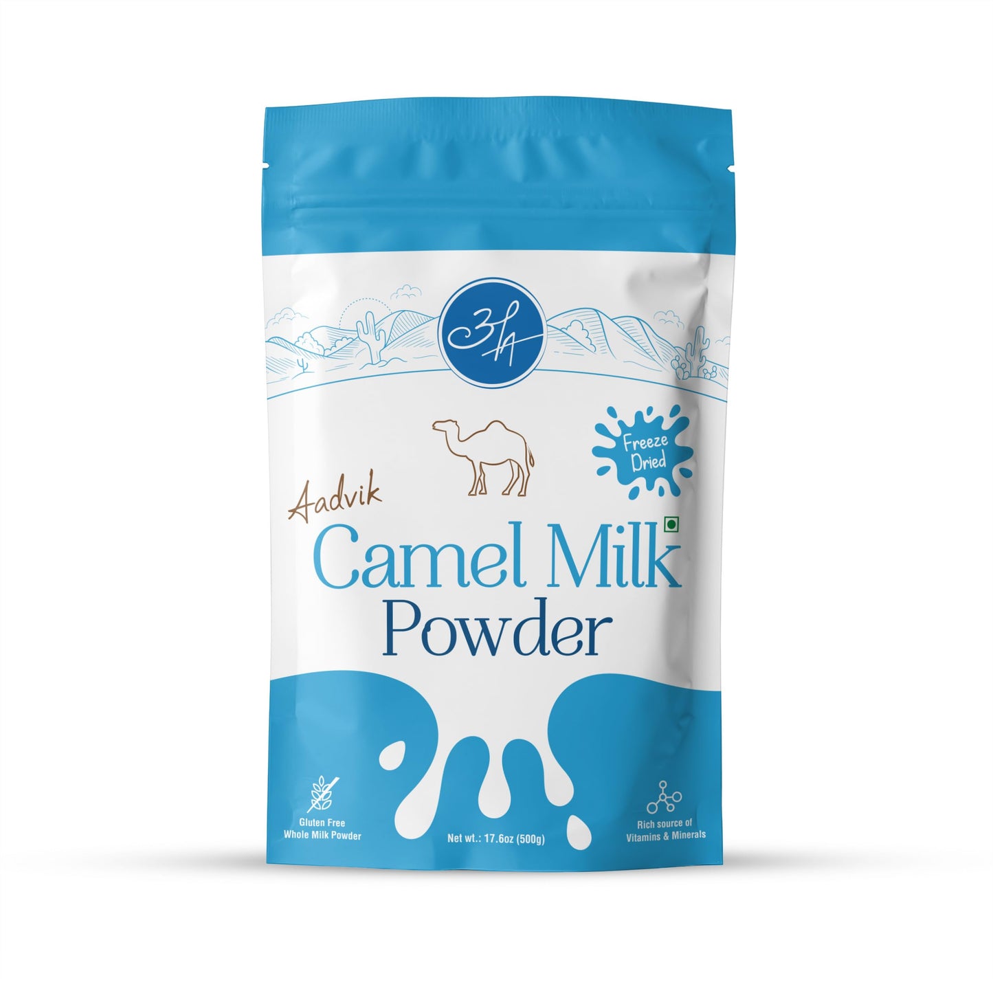 Aadvik Camel Milk Powder - Rich in Calcium & Omega-3, 17.5 oz