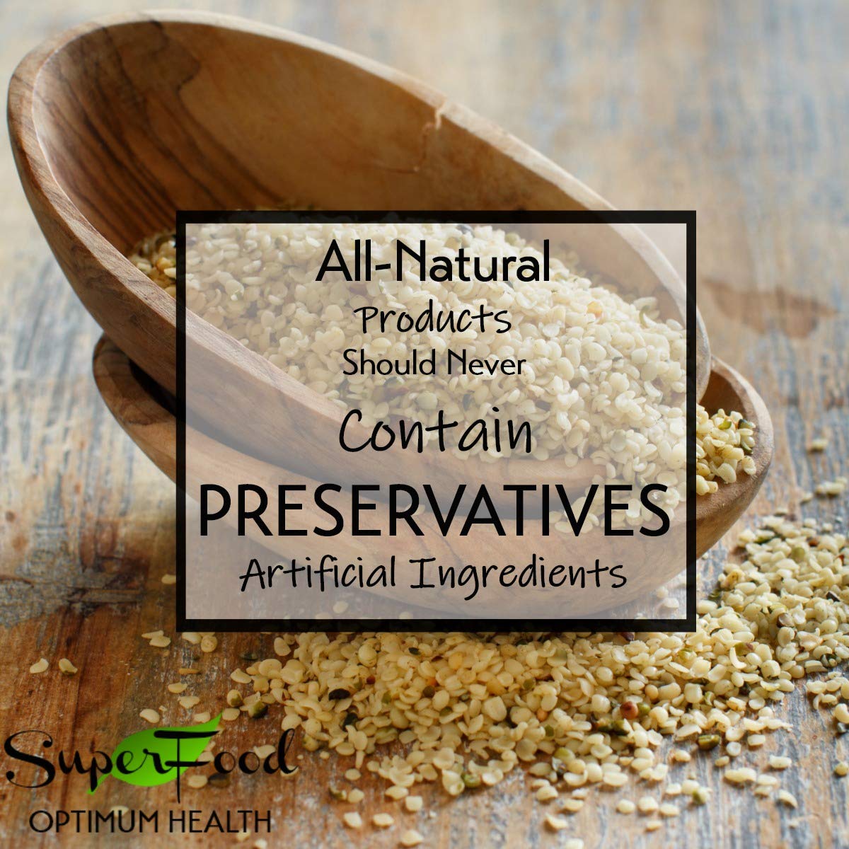 Gerbs Raw Hemp Seed Kernels 2 lbs. | Hulled, No Additives, Resealable Bag | Mild, Nutty Taste | Top 14 Allergen-Free