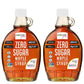 Wholesome Yum Zero Sugar Maple Syrup (Keto Maple Syrup) With Monk Fruit & Allulose - Natural Sugar Free Pancake Syrup - Non GMO  Low Carb  Gluten Free  Vegan  No Aftertaste (12 fl oz  2 Pack)