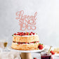 Rssta i Cake Topper, Glitter Legend Since 1965, Rose Gold, Model XM310, 60th Birthday Wedding Anniversary Decor