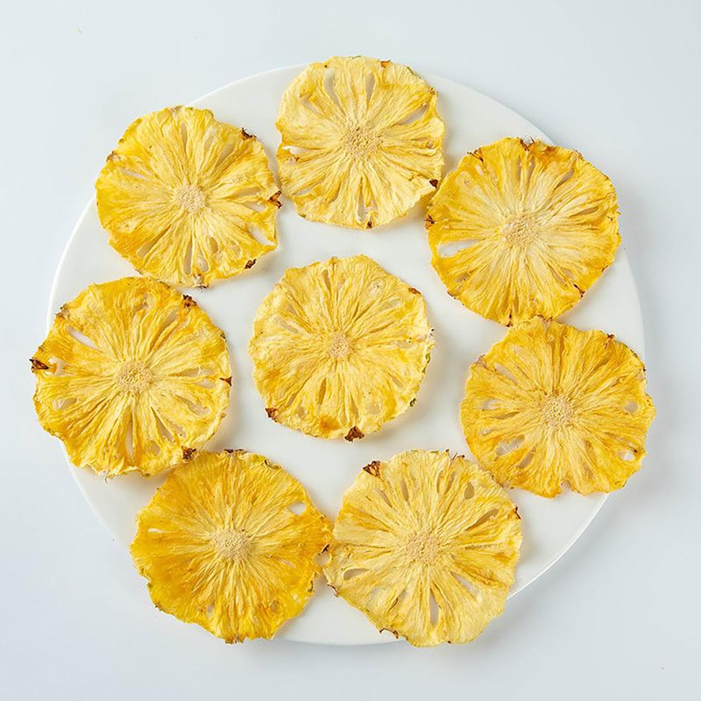Kachikachi 1-Can Dehydrated Dried Pineapple Slices | Unsulphured | No Added Sugar | Pure Pineapple Wheels Snacks | Dried Fruits
