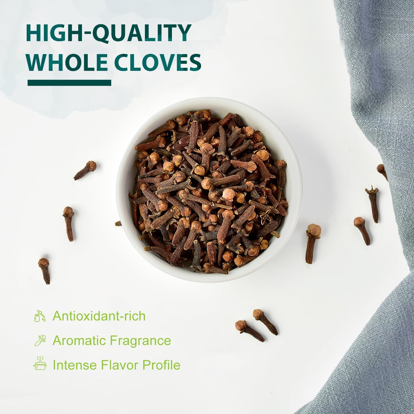 Soeos Whole Cloves 8 Ounce, Premium Quality Fresh Hand Picked Cloves Whole, Great For Foods And Tea, Clove Pomander Balls & Potp