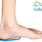 2 Pack - Kidsole Shock Absorbing Lightweight Gel Heel Cups For Kids With Sensitive Heels, Heel Spurs, Plantar Fasciitis, Or Ankl