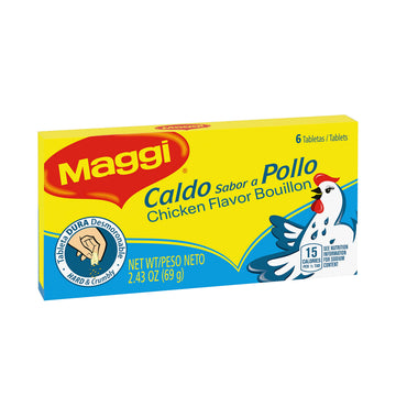 Maggi Chicken Flavor Bouillon Pieces 2.43 Oz. Box