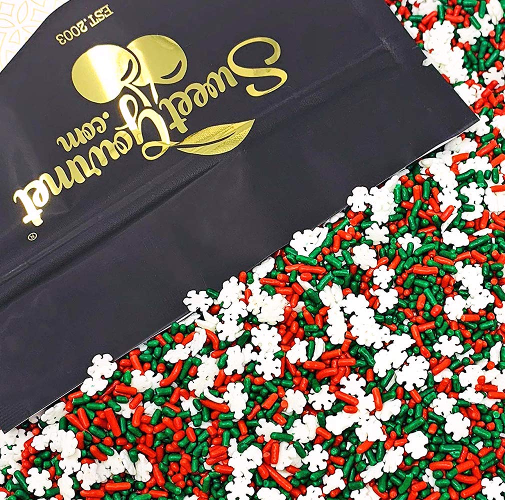 SweetGourmet Noel Mix | Christmas Holiday Sprinkles Bulk | 13oz Bag