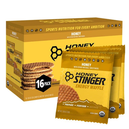 Honey Stinger Organic Honey Waffle | Energy Stroopwafel for Exercise, Endurance and Performance | Sports Nutrition for Home & Gy