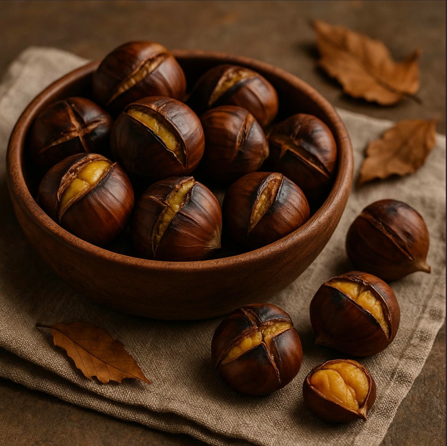 enhanced Italian Chestnuts - Fresh  Large Size  Easy to Peel  Hand-Picked  Farm Fresh  All Natural  Gluten-Free & Vegan Snack  Gluten-Free Snack (2 LBS)