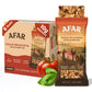 Afar Savory Protein Bars - Low Sugar, High Protein, Vegan, Gluten Free - 8 Pack, Rice Crispy Texture, Reddish-Orange