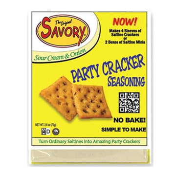 The Savory Party Cracker Seasoning No Bake, Sour Cream & Onion, 1.4 Ounce (Pack of 1)