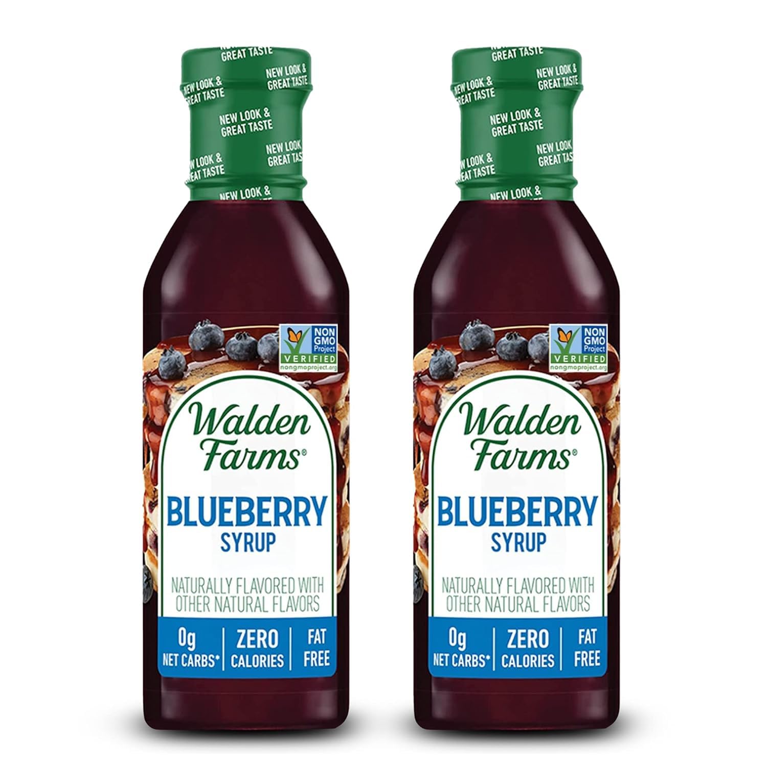 Walden Farms Blueberry Syrup - Sugar-Free, Low Carb, Vegan - 12 Fl Oz (Pack of 2)