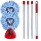 Anrekeyh Spin Mop Head, Base, Handle Replacement For O-Ceda Easywring Rinseclean Microfiber Spin Mop, 2 Microfiber Mop Refills, 