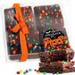 Happy Halloween Cookies Brownies Gift Basket Chocolate Fudge Brownie Cake Gift For Men Women Package | Nut Free Dairy Free