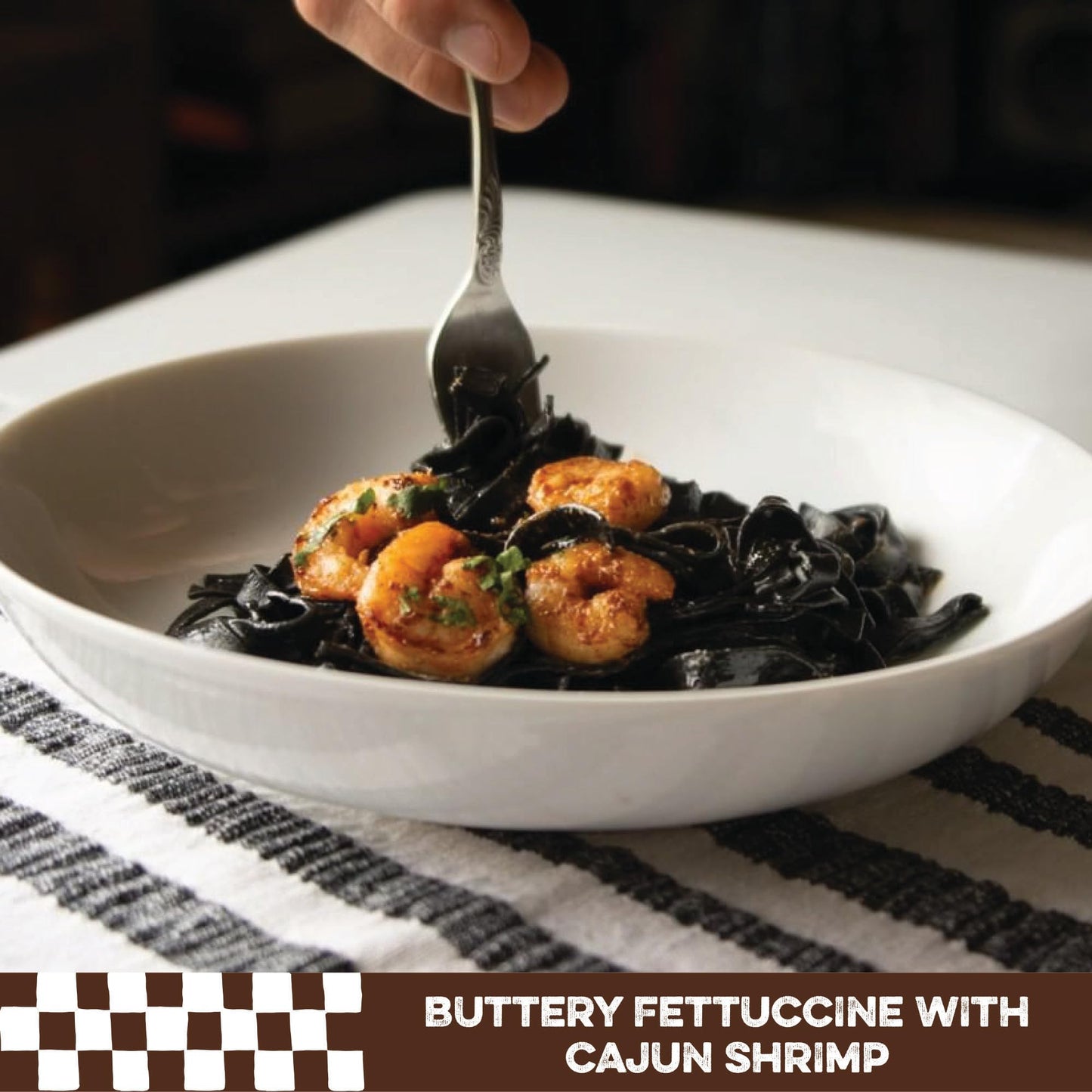 Al Dente Squid Ink Fettuccine, 10 Ounce Bag 283 G (Pack Of 6)
