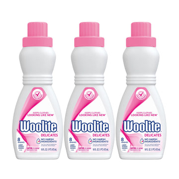 Woolite Delicates Hypoallergenic Liquid Laundry Detergent, 16 Fl Oz Bottle, Hand & Machine Wash (Pack Of 3)