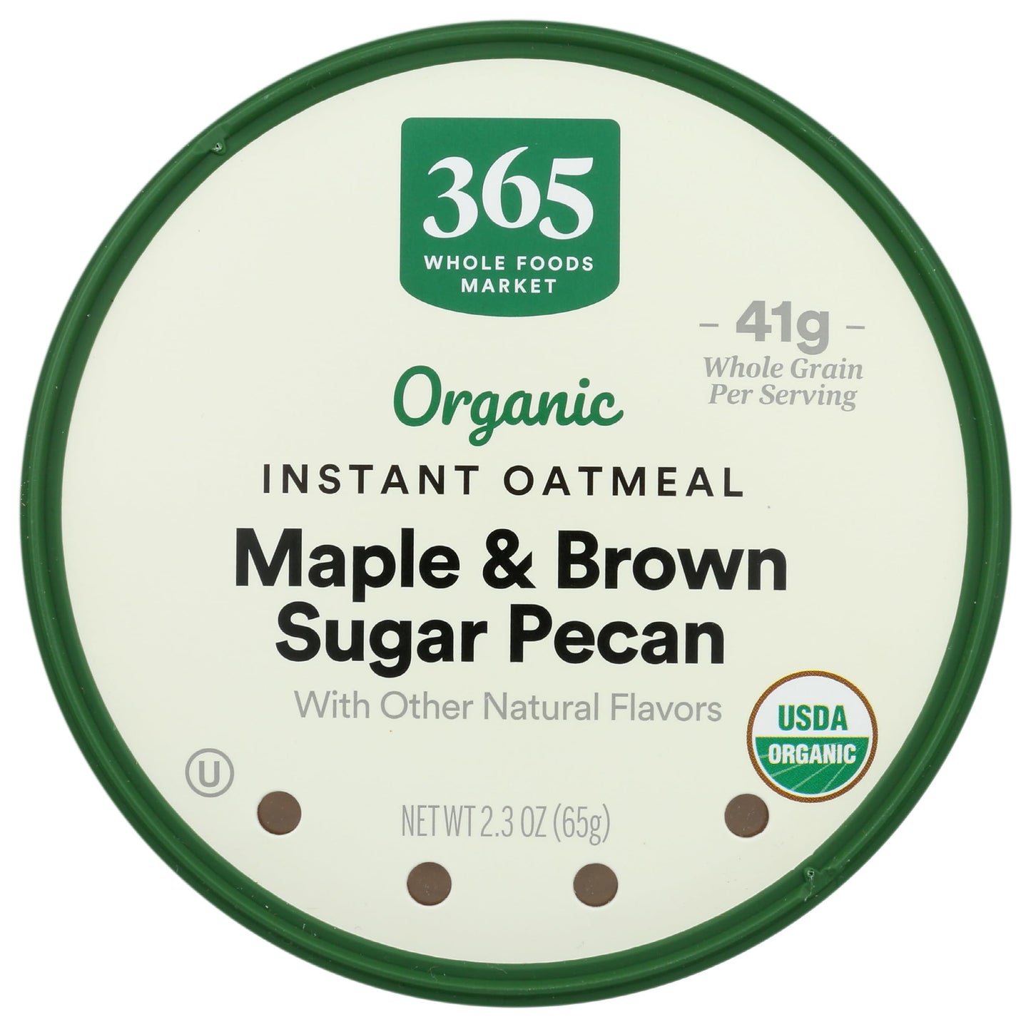 365 by Whole Foods Market, Organic Instant Oatmeal, Maple & Brown Sugar Pecan, 2.3 Ounce