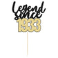 Gyufise 1Pcs Legend Since 1933 Cake Topper 90Th Birthday Cake Decoration Hello 90 Funny 90 And Fabulous Decoration For 90Th Wedd