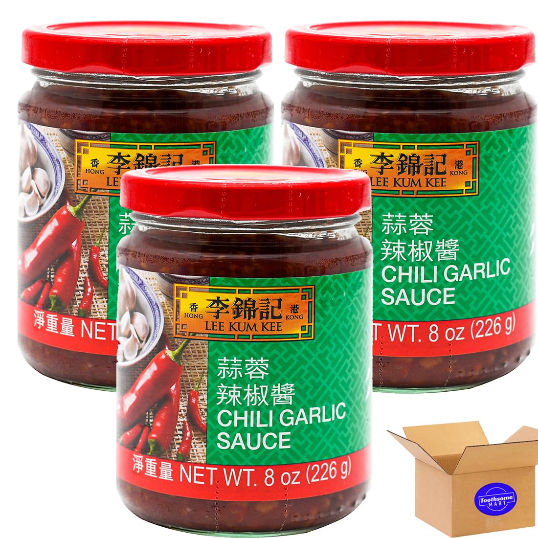 lkk Chili Garlic Sauce 8oz/226g pack of 3