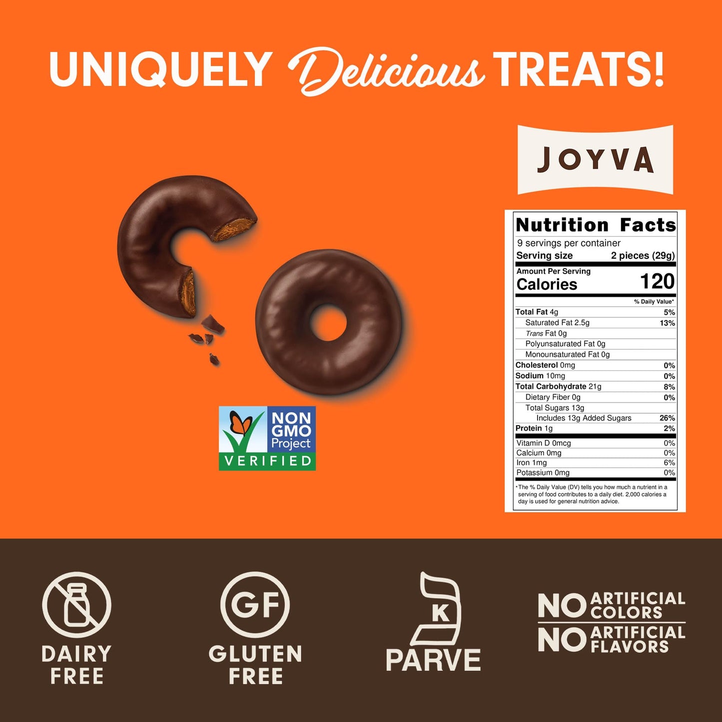 Joyva Orange Jelly Rings, Ring Jells Kosher For Passover, 9-Ounce (Pack Of 2)