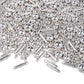 Dazzjoy Silver Pearl Rods Sprinkles, 130G/4.58Oz, Mix Size, Pearl Sprinkles For Cupcake Decorating, Cupcake Toppers, Cake Decora