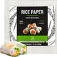 Soeos Rice Paper, White Rice Paper Wrappers, 1 Pack, 34 Sheets-Fresh Spring Roll Wrappers & Dumplings, Non-GMO, Gluten-Free, Low