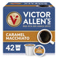 Victor Allens Coffee Caramel Macchiato Flavored Medium Roast Coffee Pods, 42 Count, Single Serve for Keurig, Brown