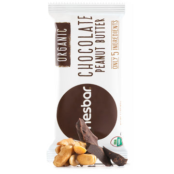 JONESBAR USDA Organic Fruit & Nut Bar, Non-GMO, Kosher, Vegan, Gluten Free, Simple Snack (Chocolate Peanut Butter, 1 Bar (Pack o