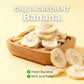 Freeze-Dried Banana Slices, 8.81 Oz | Crispy,Freeze-Dried Fruit Snack | Resealable Jar for Pantry Storage | Great for Travel, Hi