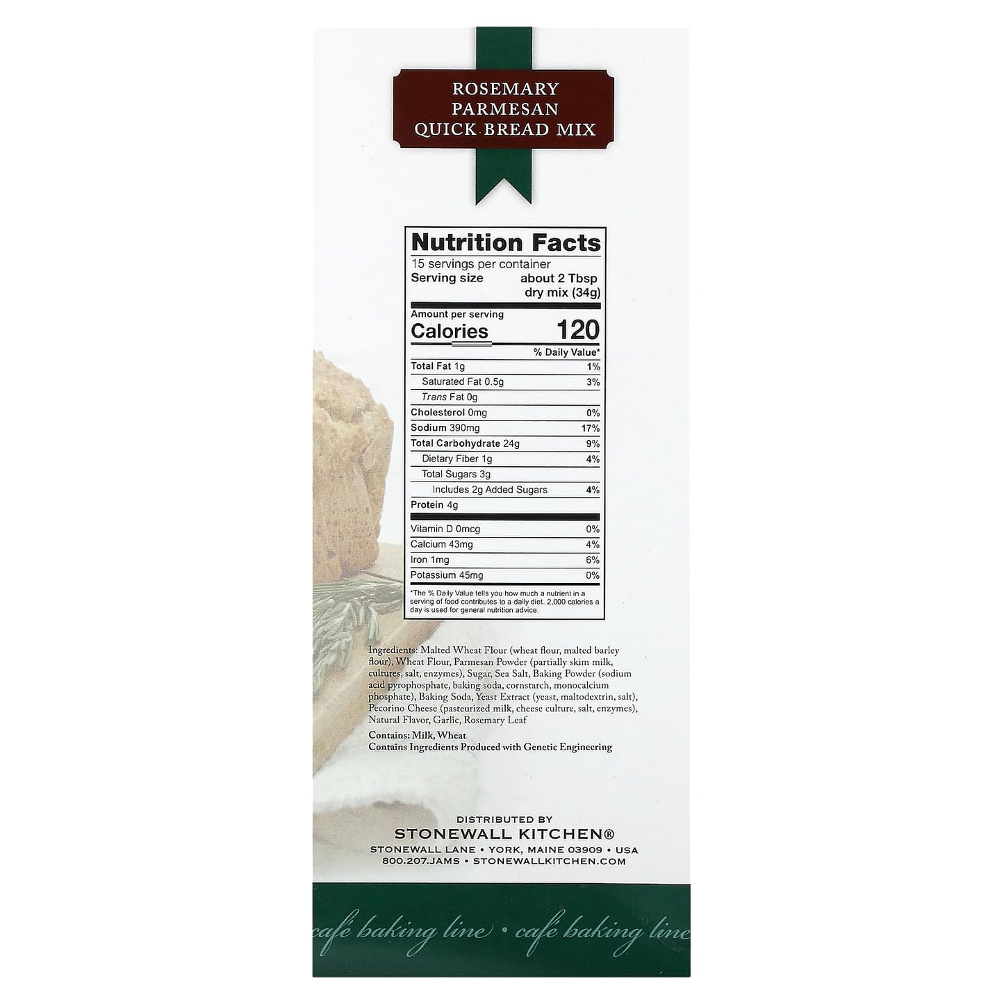 Stonewall Kitchen Rosemary Parmesan Quick Bread Mix, 18 Oz