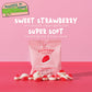 FUNDAY Strawberry & Cream Gummies - 12 x 50g Bags - No Sugar Added - Gluten-Free Gummy Candy with Natural Flavors & Prebiotic Fi