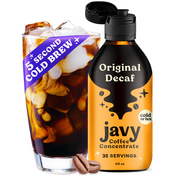 Javy Coffee Concentrate - Cold Brew Coffee, Perfect For Instant Iced Coffee, Cold Brewed Coffee And Hot Coffee, 35 Servings - Or