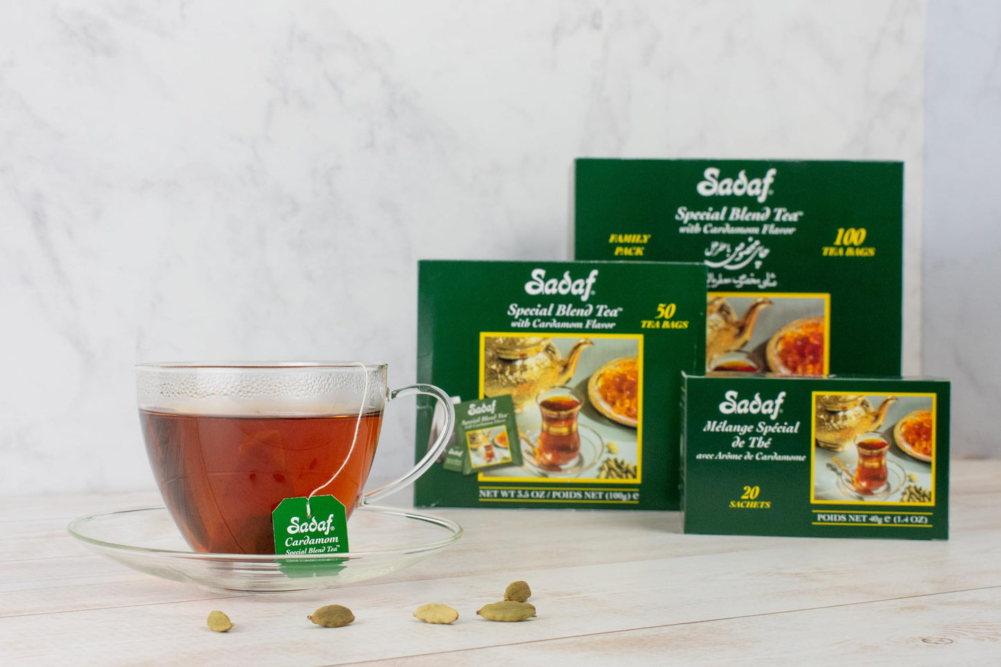 Sadaf Special Blend Tea with Cardamom - Loose Leaf Cardamom Tea - Ceylon Black Tea - Quicktea Product harvested in Sri Lanka - 8
